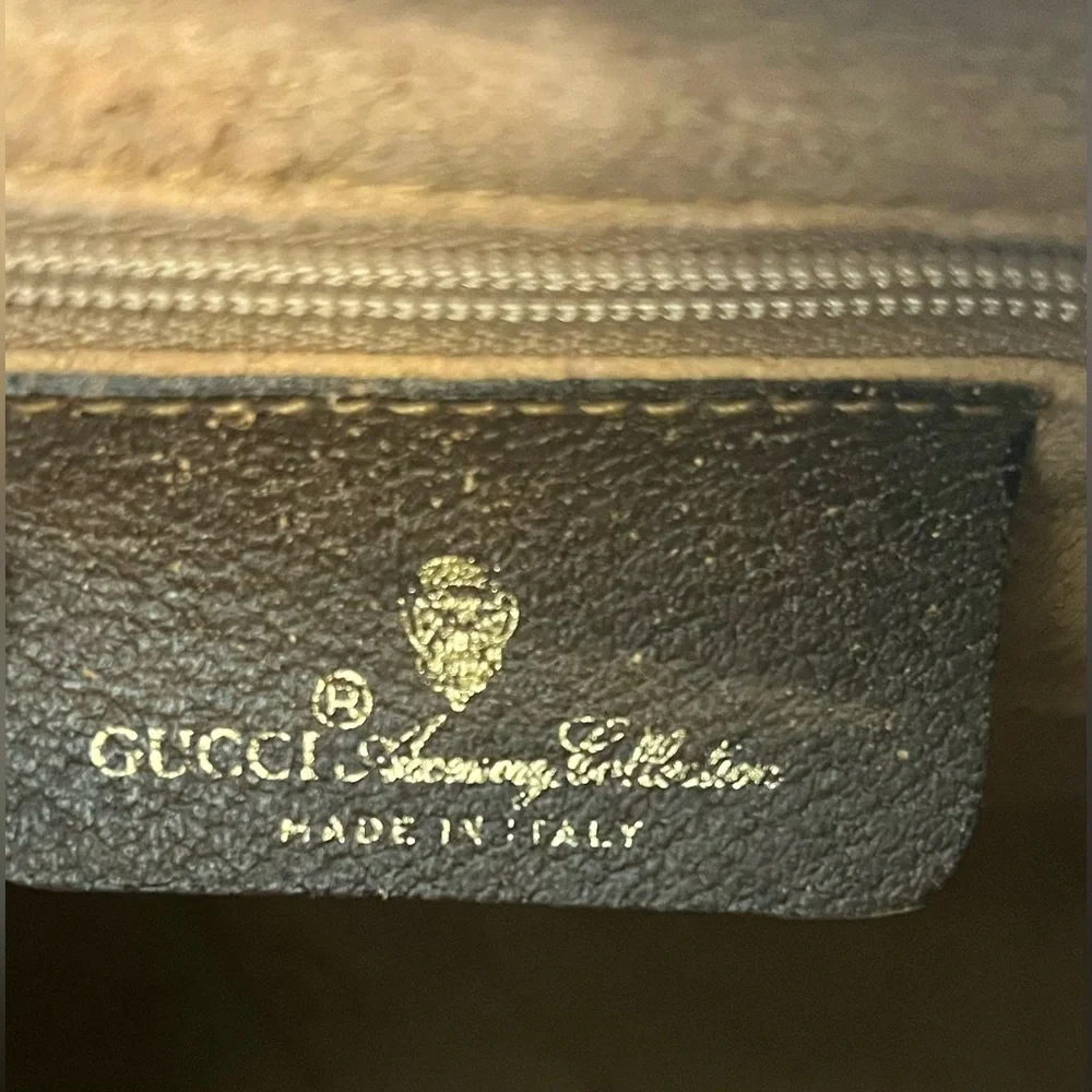 SOLD: Vintage Gucci Sherry Line Boston Bag Authentic 1980’s w/Dust Cover - Picture 14 of 17